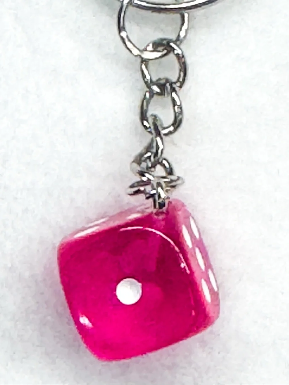 Mini Dice Keychain – Pick One Color – Cute Game Bag Charm